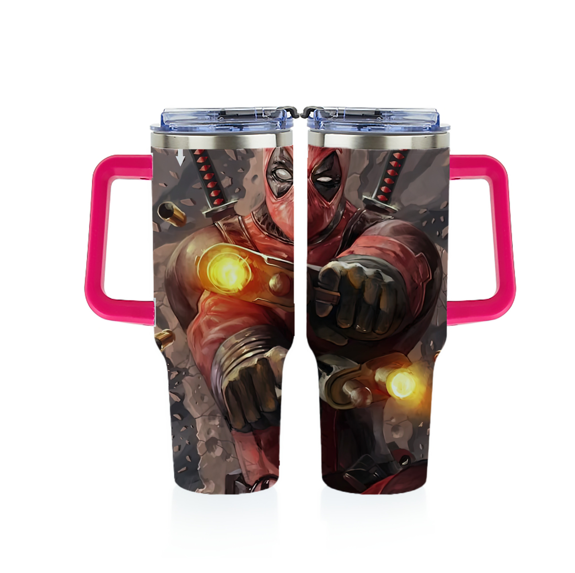 （画像用） Deadpool デッドプール 1200ｍLフルプリント車用タンブラー